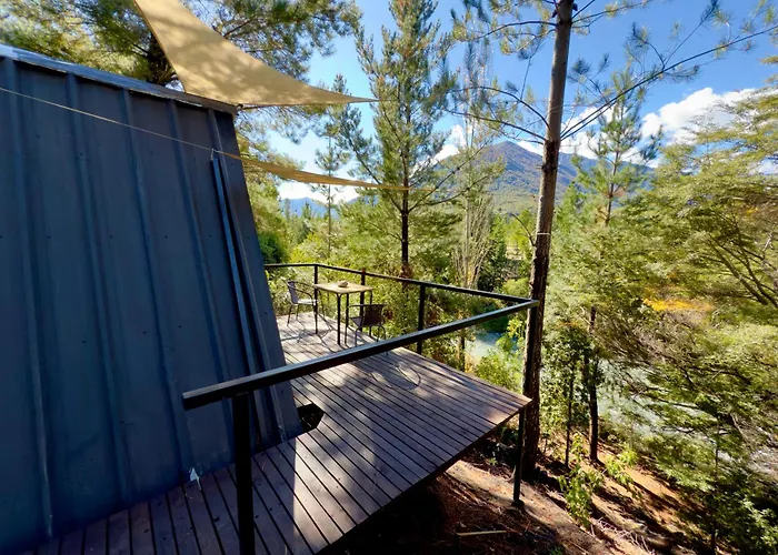 Cabina Vista Al Rio En Roca Truful
